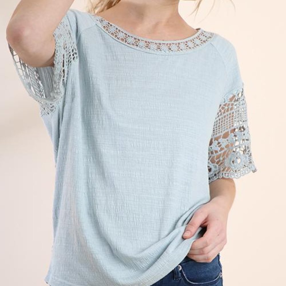 Crochet sleeve top